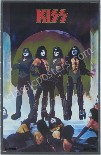 Kiss Love Gun Foil Poster