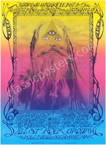 AOR 2.217 Human Be-In Reprint Poster