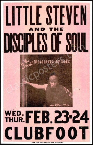 1983 Stevie Van Zandt Club Foot Poster