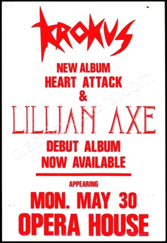 Krokus Austin Opera House Poster