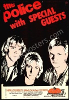 1979 Halloween Poster Featuring The Police on First Full U.S. Tour