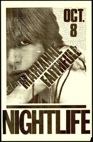 Marianne Faithful Austin, Texas Poster