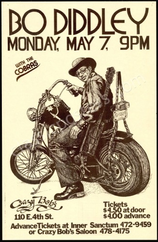 Scarce Bo Diddley Austin Poster