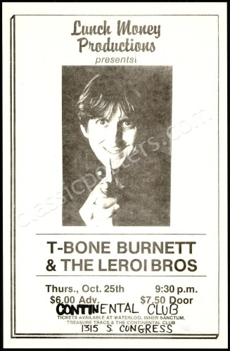 T-Bone Burnett Austin Poster
