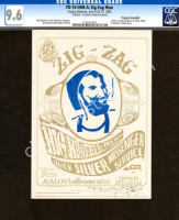 Beautiful Signed FD-14 Zig-Zag Man Handbill