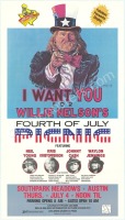 Huge 1983 Willie Nelson Picnic Poster