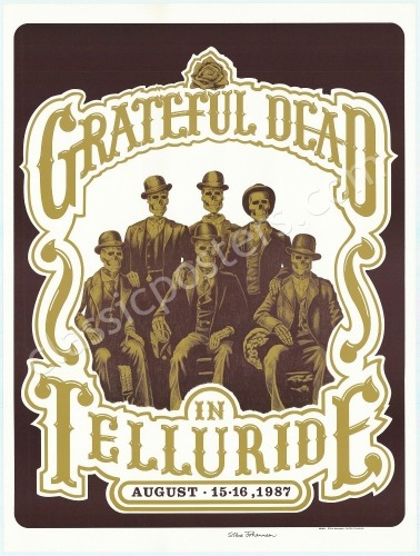 Signed Grateful Dead Telluride Poster