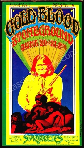 Commemorative 1971 Cold Blood Portland Poster