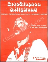 1977 Eric Clapton Honolulu Poster