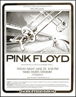 1975 Pink Floyd Pittsburgh Poster