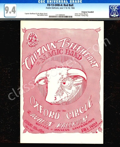 Rare Certified FD-13 Family Dog Handbill