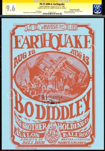 Signed and Certified FD-21 Earthquake Handbill