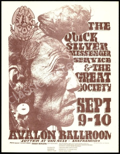FD-25 Quicksilver Messenger Service Handbill
