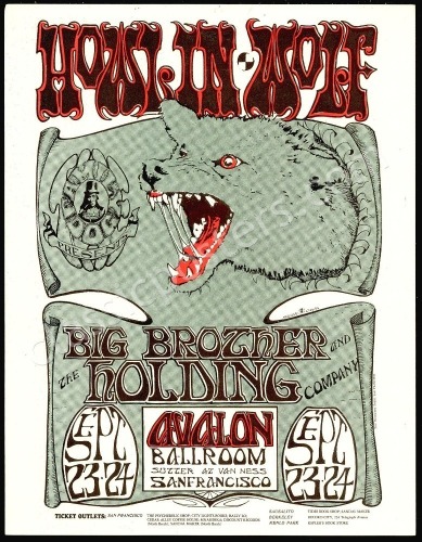 Very Nice FD-27 Howlin&rsquo; Wolf Handbill