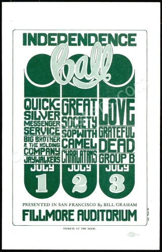 Appealing BG-14 Bill Graham Handbill
