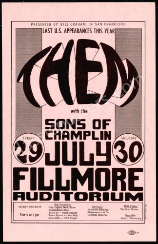 Pink Variant BG-20 The Fillmore Handbill