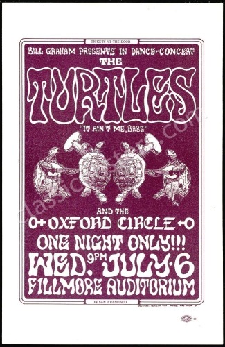 BG-15 The Turtles The Fillmore Handbill