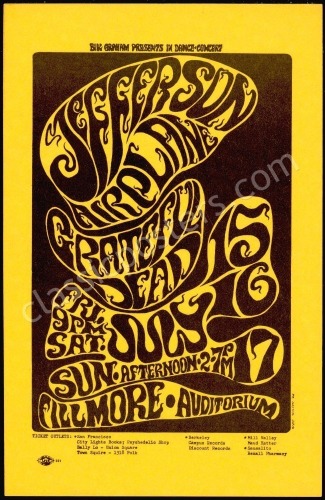 Beautiful BG-17 Grateful Dead Handbill