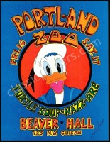 Signed AOR 3.111 Beaver Hall Portland Handbill