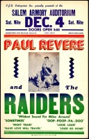 Rare Paul Revere & The Raiders Oregon Poster