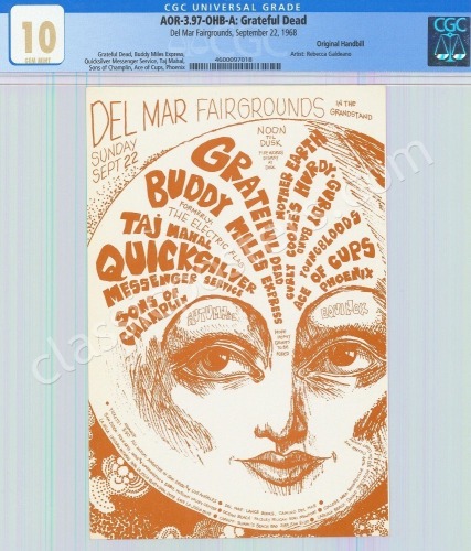 Amazing AOR 3.97 Grateful Dead Handbill