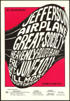 Very Nice Original BG-10 Jefferson Airplane Poster