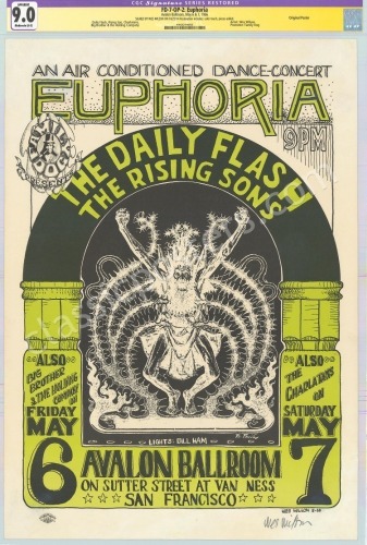 Rare Signed Original FD-7 Euphoria Poster