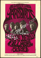 Original Jeff Beck-Signed BG-33 The Yardbirds Poster