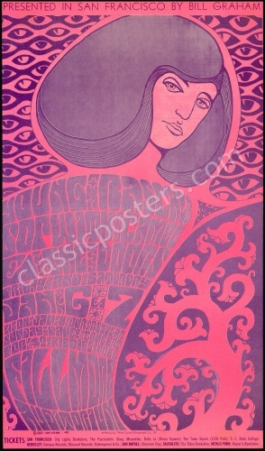 Scarce Original BG-44 The Doors Poster