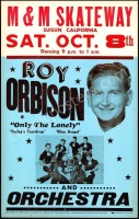 1960 Roy Orbison Cardboard Poster
