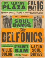 Large 1969 Delfonics Cardboard Poster