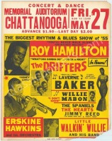 1955 The Drifters Chattanooga Poster