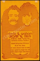 1973 David Crosby and Graham Nash Duke Poster