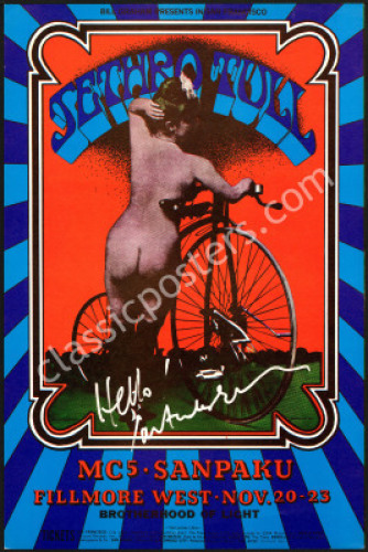 Ian Anderson-Signed BG-203 Jethro Tull Poster
