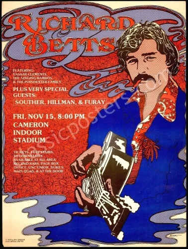 1974 Richard Betts Duke Poster