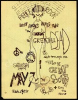 Awesome Grateful Dead Peace Rock Handbill