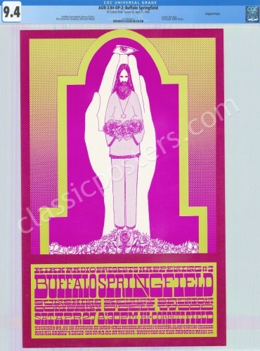 Rare AOR 3.94 Buffalo Springfield Tucson Poster