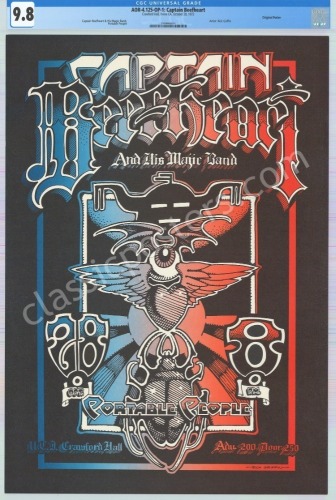 Mint Certified AOR 4.125 Captain Beefheart Poster