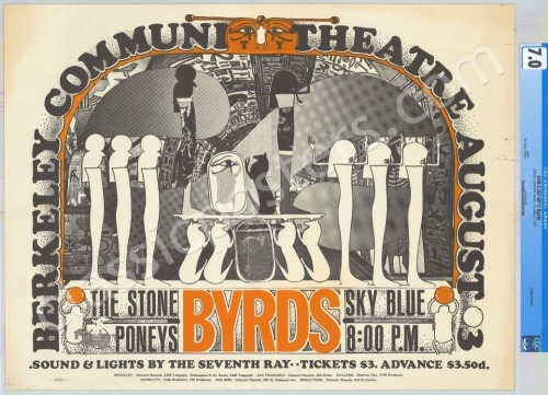AOR 2.267 The Byrds Berkeley Poster