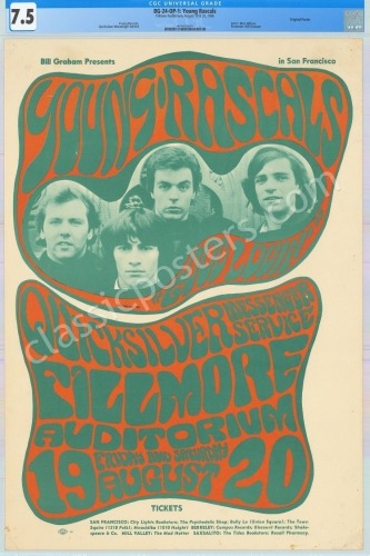 Original BG-24 The Young Rascals Poster
