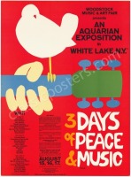 Original Small AOR 3.1 Woodstock Poster