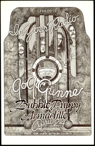 Interesting 1974 Armadillo World Headquarters Poster