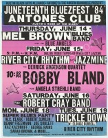 Large 1984 Cardboard Antone&rsquo;s Poster