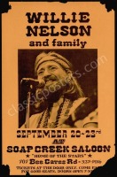 Rare 1976 Willie Nelson Austin Handbill