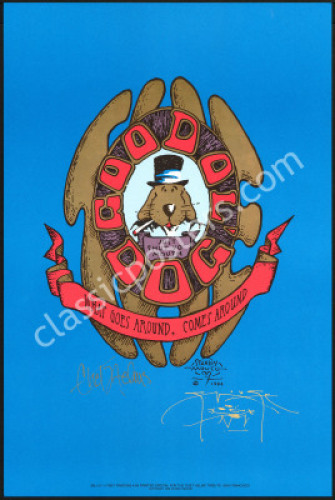 Chet Helms-Signed Good Olâ€šÃ„Ã´ Dog Poster