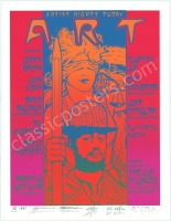 Gorgeous Signed 1987 Artists Rights Today Poster