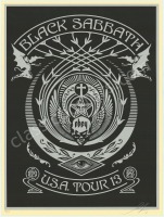 2013 Shepard Fairey Black Sabbath Tour Poster