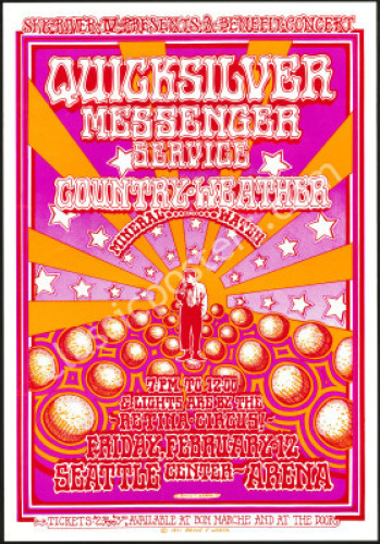 1971 Quicksilver Messenger Service Poster