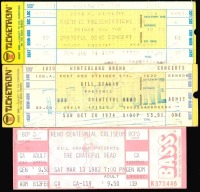 Three Different Grateful Dead Tickets