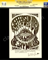Superb Signed BG-5 Jefferson Airplane Handbill